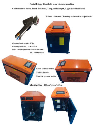 Dobra cena. Przenośny pistolet do usuwania rdzy laserowego o mocy 1000 W do usuwania plam olejnych w Internecie