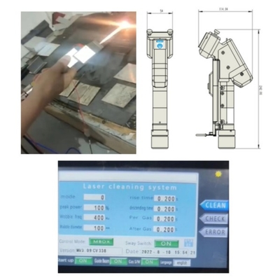 2000W przenośna jedno silnikowa maszyna do czyszczenia laserowego z łącznikiem QBH