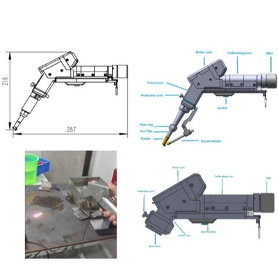 Dobra cena. Portable Laser Head 3-in-1 Laser Welding Equipment Supports Welding / Cleaning and Cutting w Internecie